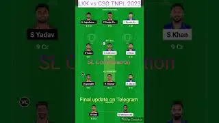 LKK vs CSG dream11 Team|CSG vs LKK dream11 Team|TNPL 2023