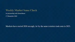 Markets start 2026 with momentum but caution is warranted