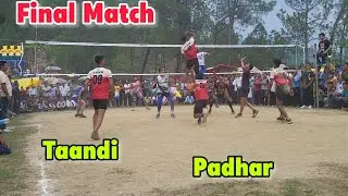 final Match 🔥Taandi vs Padhar🔥 high voltage volleyball Match at Taandi #Mandivolleyball