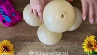 Easy Balloon Pumpkin Tutorial/ 5 Balloons Only/ Halloween Pumpkin Decor 
