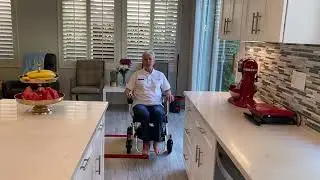 Driving Ranger Royce around tight area in the kitchen w/ Excellent Turning Radius - Power Wheelchair