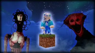 I Survived One Block Skyblock With EVERY Horror Mod