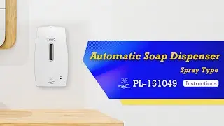 Wall Mounted Touchless Automatic Sensor 600ml Hand Sanitizer Alcohol Spray Soap Dispenser PL-151049