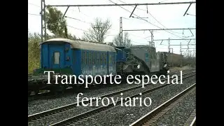 Transporte excepcional ferroviario de 2 transformadores con gondulas FELBERMAYR en Alcover.