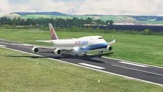 Spectacular Takeoff! China Airlines Boeing 747 Roars into the Sky