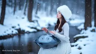 🎧 Snowfall & Handpan ❄️ Healing Music by the Stream Live replay 2026.01.29