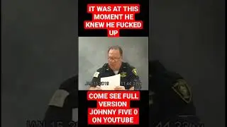 DEPOSITION OF DEPUTY GOES HORRIBLY WRONG. #police #johnny50 #ytshorts #shortsfeed  #shorts