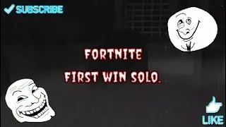 Fortnite First win solo.