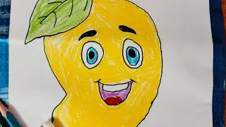 Easy Mango Drawing for kids #easydrawing #mangodrawing #kidsdrawing #fruitdrawing #funwithdrawing
