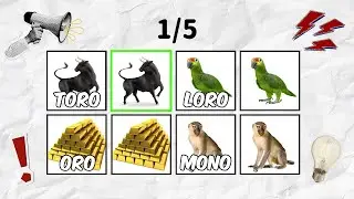 Say The Word On Beat Challenge IN SPANISH (Say the Word to the Rhythm 2) Level 1-3 Easy Medium an...