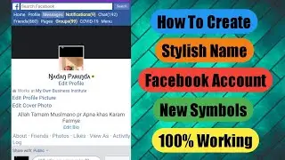 How To Create Stylish Name Facebook Account | Unique Name Facebook ID