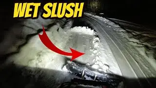 CFORCE 600 ATV SNOW PLOWING  WET SLUSH (POV) ❄️❄️❄️
