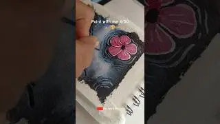 paint with me 4/50🖌️😍#trendingshorts#painting#art #flowers#artwork#nature #trendingsong#minicanvas