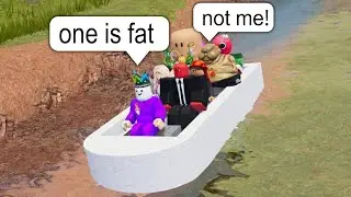 TOO HEAVY for a Bote Ried on Roblox (boat ride fails)