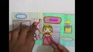 Paper doll home 🏡 #art #artscraft #paperart #smartartandcraft #diy #artscraft #drawing #artsandcraft