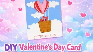 DIY Valentine&rsquo;s Day Card | Easy Paper Craft | Handmade with Love 💖