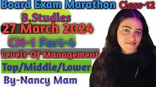 LEVELS OF MANAGEMENT (PART-4). Chapter -1 Nature and significance of management.