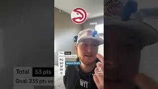 Part 3 beating 235 with careers high against every NBA team: Atlanta Hawks #nbashorts #basketball