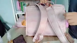 What's in my diaper bag? Jujube BFF, Mini Helix & Be Quick in Rose Quartz print