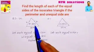 Find the length of each of the equal sides of the isosceles triangle if the perimeter and unequal