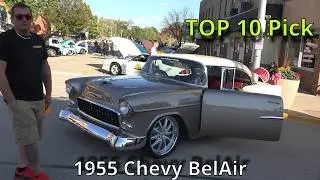 Идеально отреставрированный Chevrolet Bel Air 1955 года — входит в десятку лучших автомобилей на ...