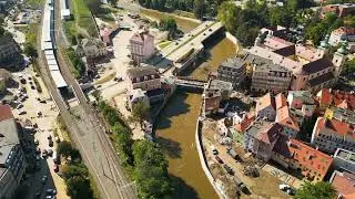 KŁODZKO 4K. 21.04.2024. Obraz miasta kilka dni po powodzi.