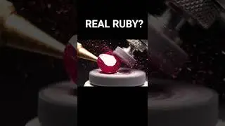 Polishing a Ruby Until It Glows Deep Red 🔥 ASMR
