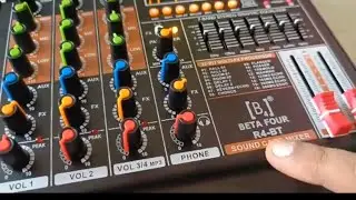 Beta four{B4} comapny Mixer R4-BT Inbuilt sound card 16 type of echo 4 channel mixer #setia #dj 💸🔥