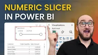Создание числового фильтра или фильтра диапазона дат в Power BI