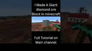 Giant Diamond Ore #minecraft #creativesurvival #gamingtutorial
