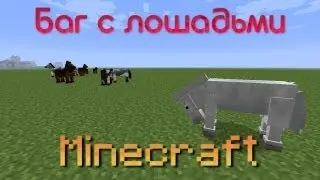 Баг с лошадьми в Minecraft 1.6.4 и 13w21a / Bug with horses in Minecraft 1.6 and 13w21a!