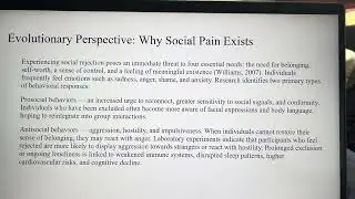 The Pain of Social Exclusion