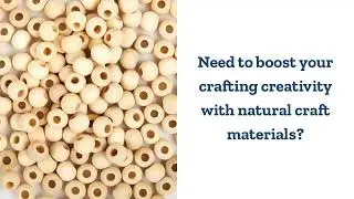 Colorations&reg; Natural Tones Wooden Beads and Buttons