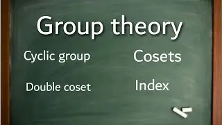 Cyclic group, coset, double coset and index with example in hindi/urdu/for [bsc/msc/bs]