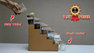 DIY Water Purification Model | Easy 5 Steps 💧 Science Project 🧪