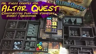 Altar Quest - Construction Plan for Foamcore Insert / Organizer
