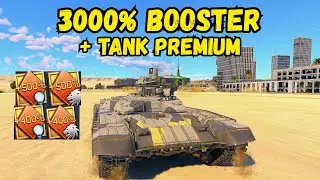 BOOSTER DE 500% + TANQUE PREMIUM NO WAR THUNDER, quanto eu farmei ?