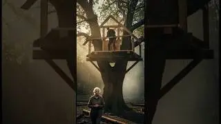 Building a Small Tree House in the Forest &ndash; ASMR