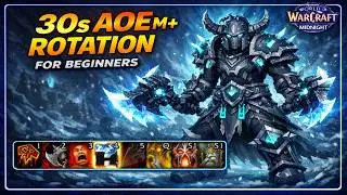 Fury Warrior AOE M+ Rotation for Beginners (30 Seconds) Midnight Pre Patch