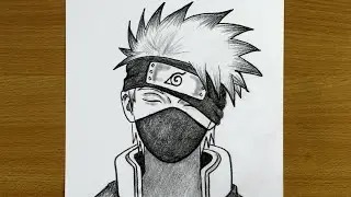How to draw Kakashi Hatake easy for Beginner's || step by step tutorial drawing 