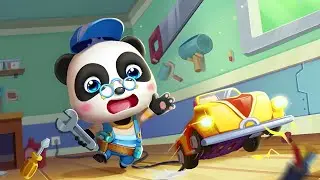 🎯🚩BABY PANDA🐼 PANDA'S AUTO REPAIR SHOP(05) ❤️ KIDS GAMES | BABY BUS | CARTOON GAMES FOR KIDS