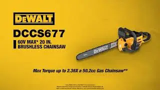 DeWalt 60V MAX Brushless Lithium-Ion 20 in. Cordless Chainsaw Kit (4 Ah)