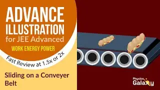 Advance Illustrations – Sliding on a Conveyer Belt | Work Energy Power #17 for JEE Advanced