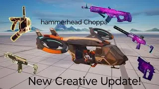Huge New Fortnite Creative Update! (New Helicopter, Guns, Prefabs)