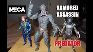 Neca ARMORED ASSASSIN PREDATOR Figure unboxing & review! THE PREDATOR