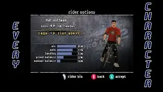 Mat Hoffman's Pro BMX 2 - All Characters (4K60fps)