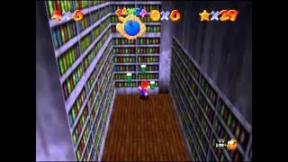 Super Mario 64 (Partie 31) 5 - Secret des livres hant&eacute;s