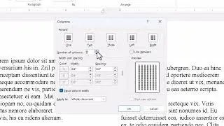 How to Create and Adjust Columns in Microsoft Word