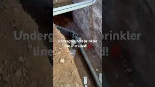 Underground sprinkler line installed!💯#contractor #construction #steelstructure #plumbing #work