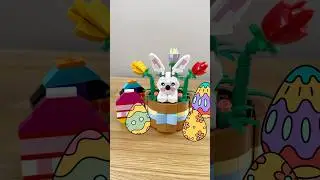 Easter Bunny Hiding Inside LEGO Basket 40587